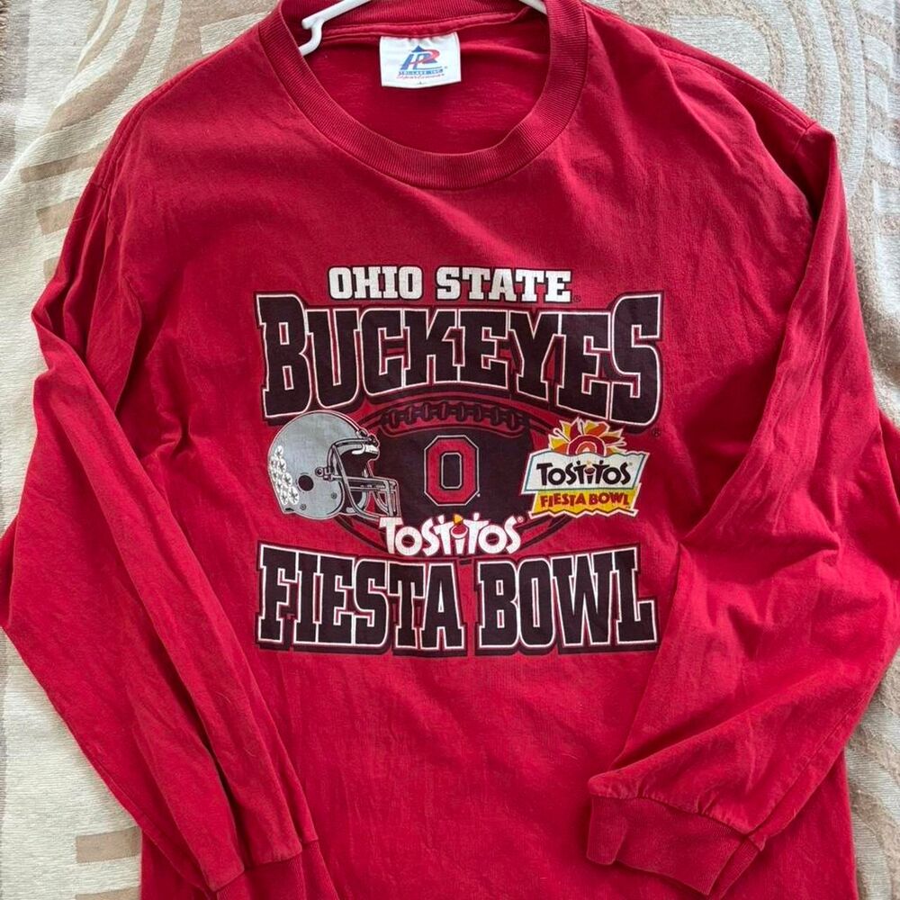 Vintage 1996 Ohio State Buckeyes red long sleeve shirt Size L